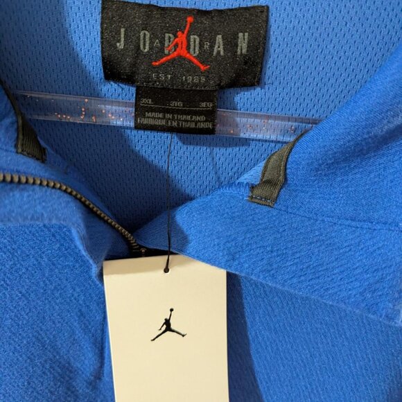 NWT Nike Jordan Women’s Dri-FIT ¼-Zip Long Sleeve Top – Blue (Style DQ7917-493) - Picture 3 of 5